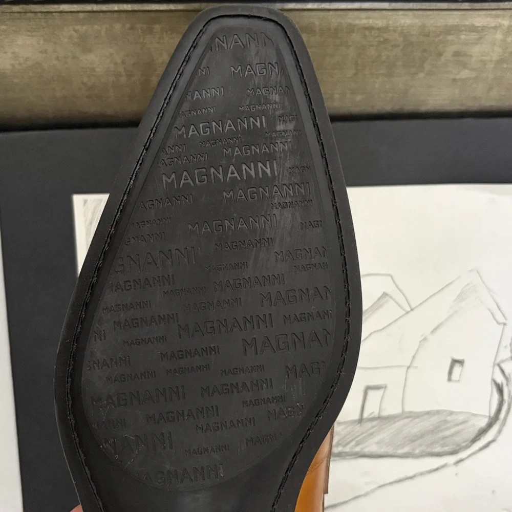 Magnanni Garner in Tabaco Men’s Loafers Size US 11 M - Picture 13 of 14
